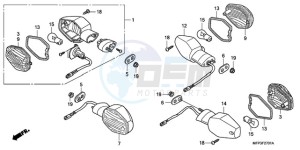 CB1300SA9 KO / ABS BCT TY2 drawing WINKER (CB1300S/CB1300SA)