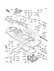 JET SKI STX-12F JT1200D7F FR drawing Hull