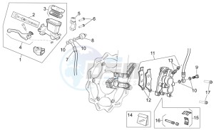 RXV 450-550 Street Legal drawing Front brake system I