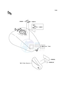 VN1600 MEAN STREAK VN1600B6F GB XX (EU ME A(FRICA) drawing Labels