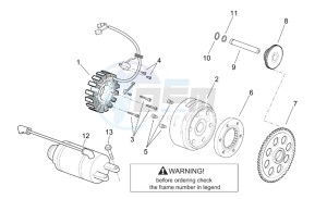 Leonardo 250-300 (eng. Minarelli) drawing Ignition unit