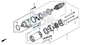 GL1500C VALKYRIE drawing STARTING MOTOR