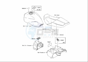 ZRX S 1200 (EU) drawing WARNING DECALS