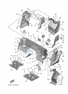 YXE1000EWS YX10ERPLP (B4MR) drawing SIDE COVER 2