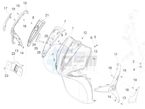 Liberty 150 iGet 4T 3V ie ABS (APAC) drawing Front shield