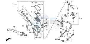 CBF600S drawing FR. BRAKE MASTER CYLINDER (CBF600S/N)