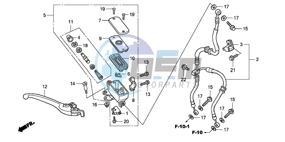 FR. BRAKE MASTER CYLINDER (CBF600S/N)