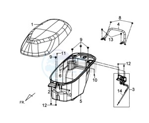 TONIK 125 drawing HELMET BOX