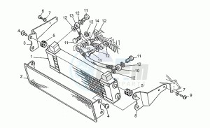 Daytona 1000 RS RS drawing Oil cooler