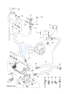 VP250 X-CITY (5B2C 5B2C 5B2C) drawing RADIATOR & HOSE