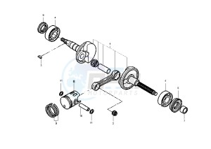 YN R NEO'S 50 drawing CRANKSHAFT PISTON