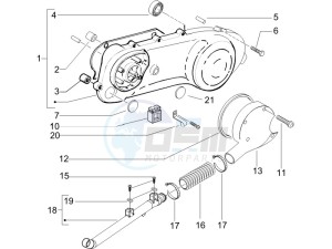 Runner 50 Pure Jet drawing Crankcase cover - Crankcase cooling