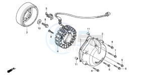 VF750CD drawing GENERATOR