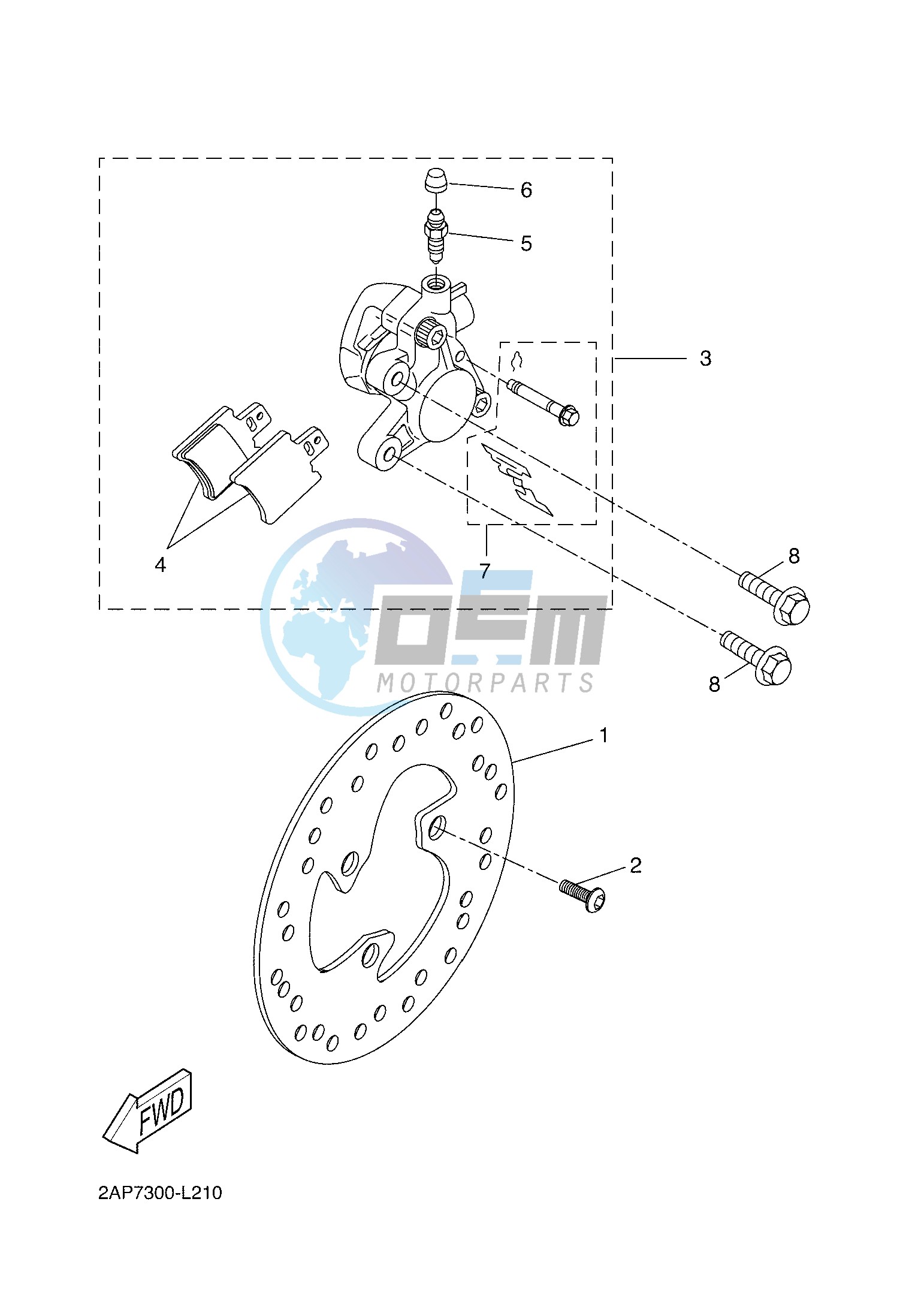 FRONT BRAKE CALIPER