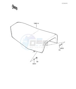 KX 125 B [KX125] (B1-B2) [KX125] drawing SEAT