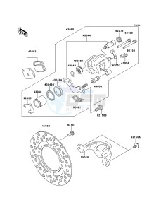 KX65 KX65ABF EU drawing Rear Brake