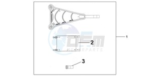 CBR1000RR9 France - (F / CMF MME TRI) drawing TANK BAG