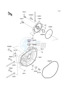 JT 1100 A [1100 STX] (A1) [1100 STX] drawing ENGINE COVER-- S- -