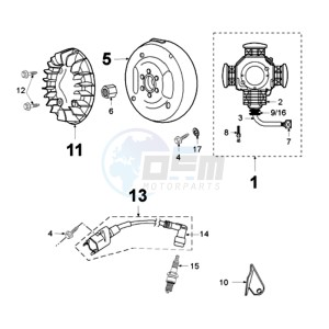 FOX GSX EU1 drawing FLYWHEEL MAGNETO