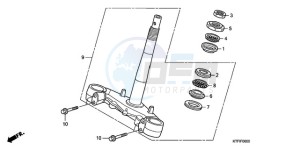 SH1509 Europe Direct - (ED) drawing STEERING STEM