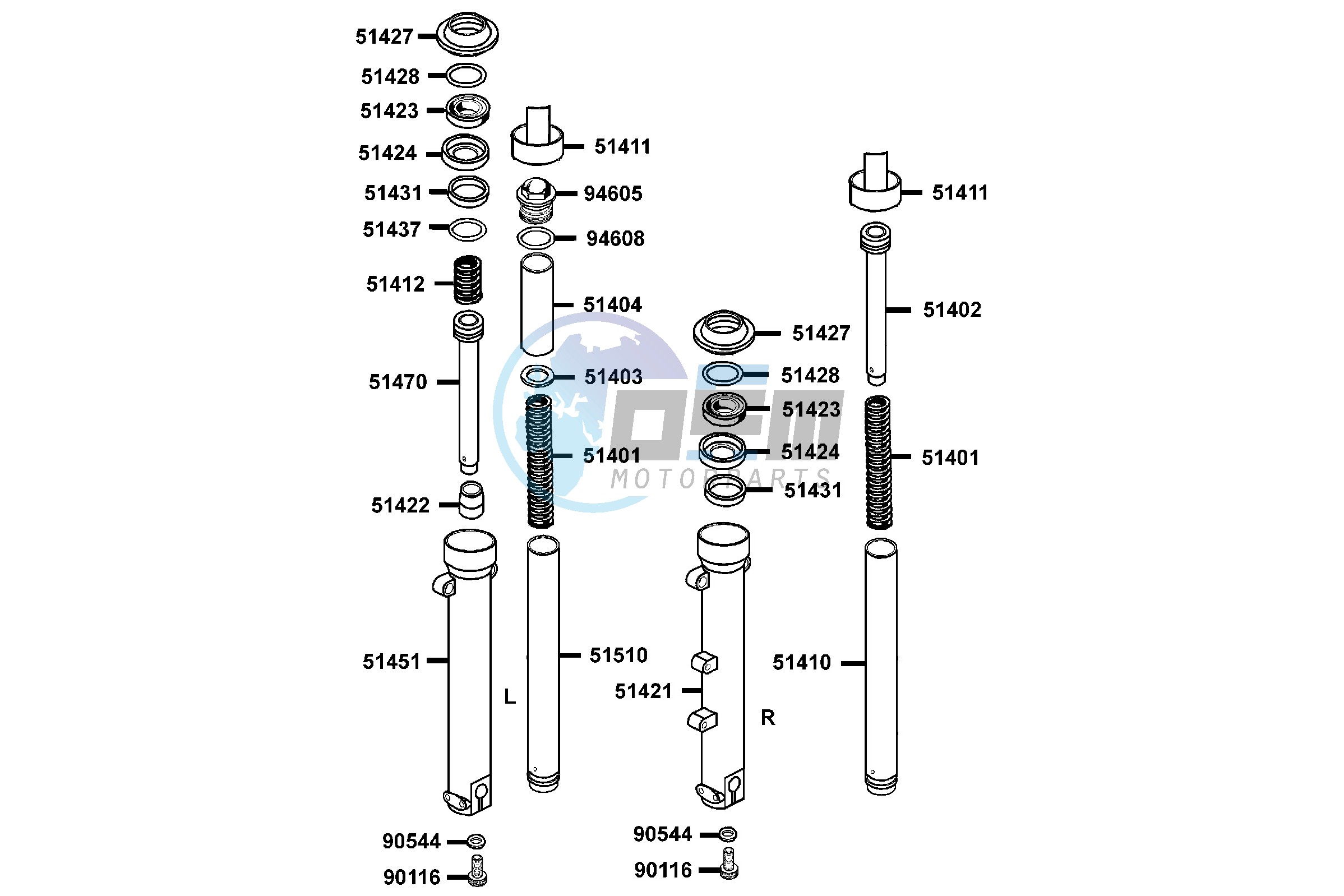 Separated Parts Of FrFork