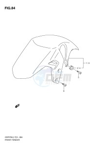 GSR750 (E21) drawing FRONT FENDER (GSR750AUEL2 E21)