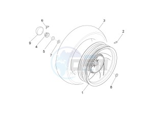 Fly 50 4T 4V USA (EMEA) drawing Rear wheel