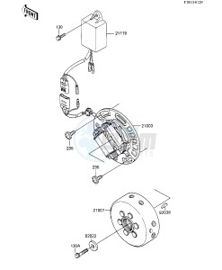 KX 250 D [KX250] (D2) [KX250] drawing IGNITION_GENERATOR