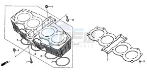 CBX750P2 drawing CYLINDER