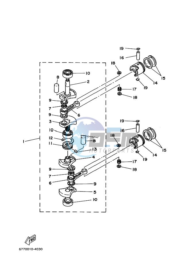 CRANKSHAFT--PISTON