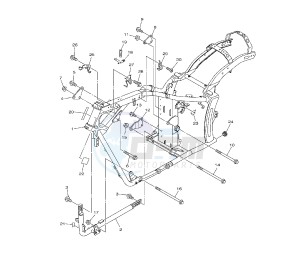 XVS A MIDNIGHT STAR 950 drawing FRAME