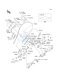 VN 900 D[VULCAN 900 CLASSIC LT] (6F-9F) D9F drawing COWLING