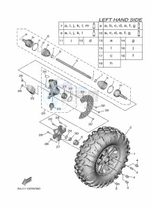 YXF1000EWS YX10FPSM (B4J2) drawing FRONT WHEEL