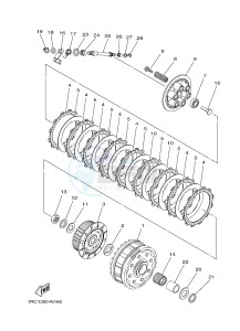 MT09 900 (1RCF) drawing CLUTCH