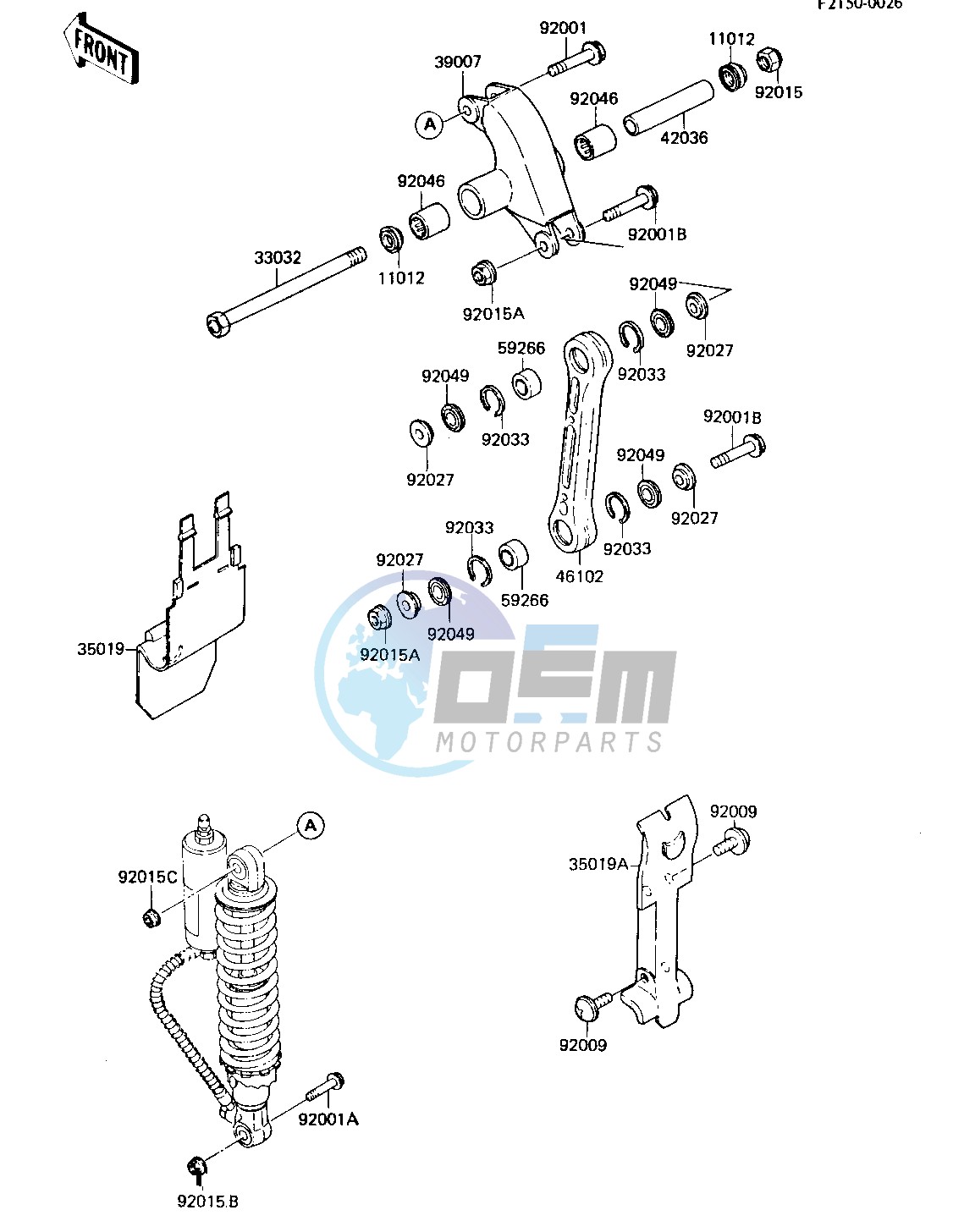 REAR SUSPENSION -- 84 KX80-E2- -