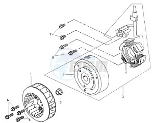 DD50 drawing MAGNETO / FLYWHEEL