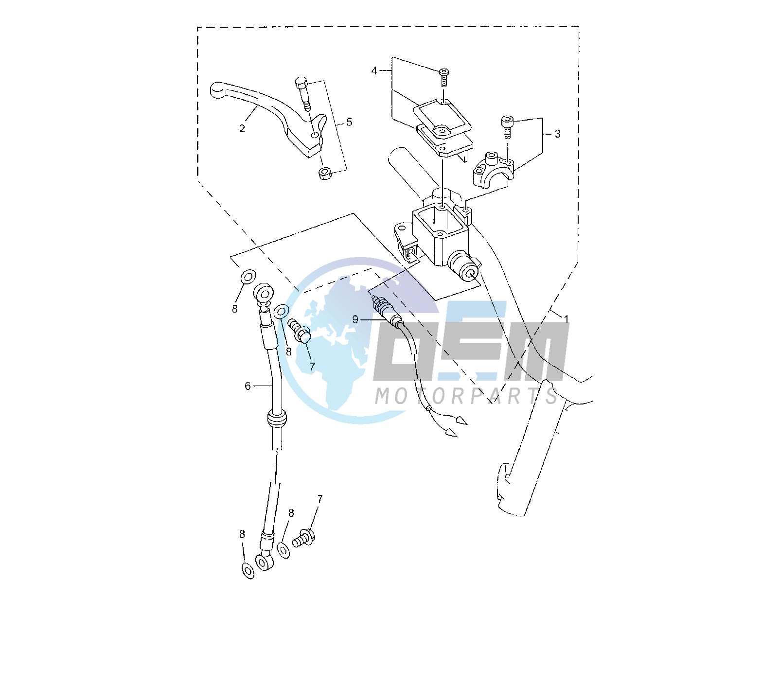 FRONT MASTER CYLINDER 5C2P