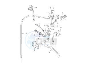 WR F 250 drawing HANDLE SWITCH AND LEVER