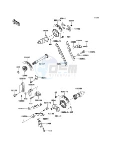 KVF750_4X4_EPS KVF750HDF EU drawing Camshaft(s)/Tensioner