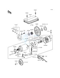 KZ 1000 P [POLICE 1000] (P15-P19) [POLICE 1000] drawing STARTER MOTOR