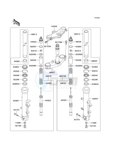 ZX 600 J [ZZR600] (J6F-J8F) J7F drawing FRONT FORK-- J7F_J8F- -