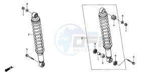 TRX500FPE drawing REAR CUSHION