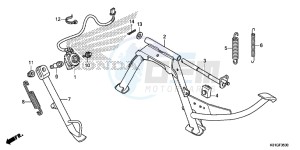 SH125ASG SH125D UK - (E) drawing STAND