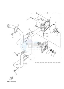 MTN1000 MTN-1000 MT-10 (B67E) drawing WATER PUMP