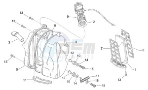 Scarabeo 50 2t (eng. Minarelli) drawing Air box