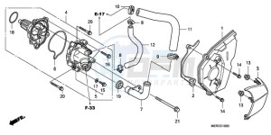 CBF600NA9 UK - (E / ABS MKH) drawing WATER PUMP