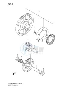 GSX-R600 (E3-E28) drawing STARTER CLUTCH