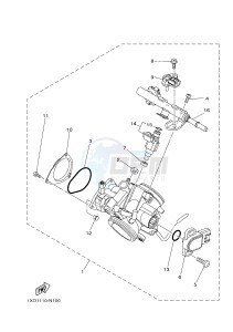 YXE700ES YXE70WPSG WOLVERINE R (BN54) drawing THROTTLE BODY ASSY 1