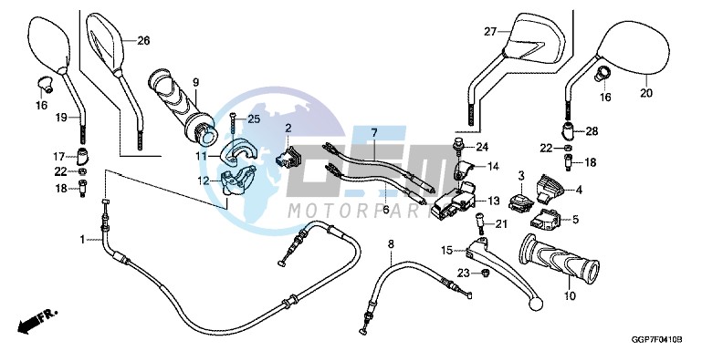 HANDLE LEVER/SWITCH/CABLE