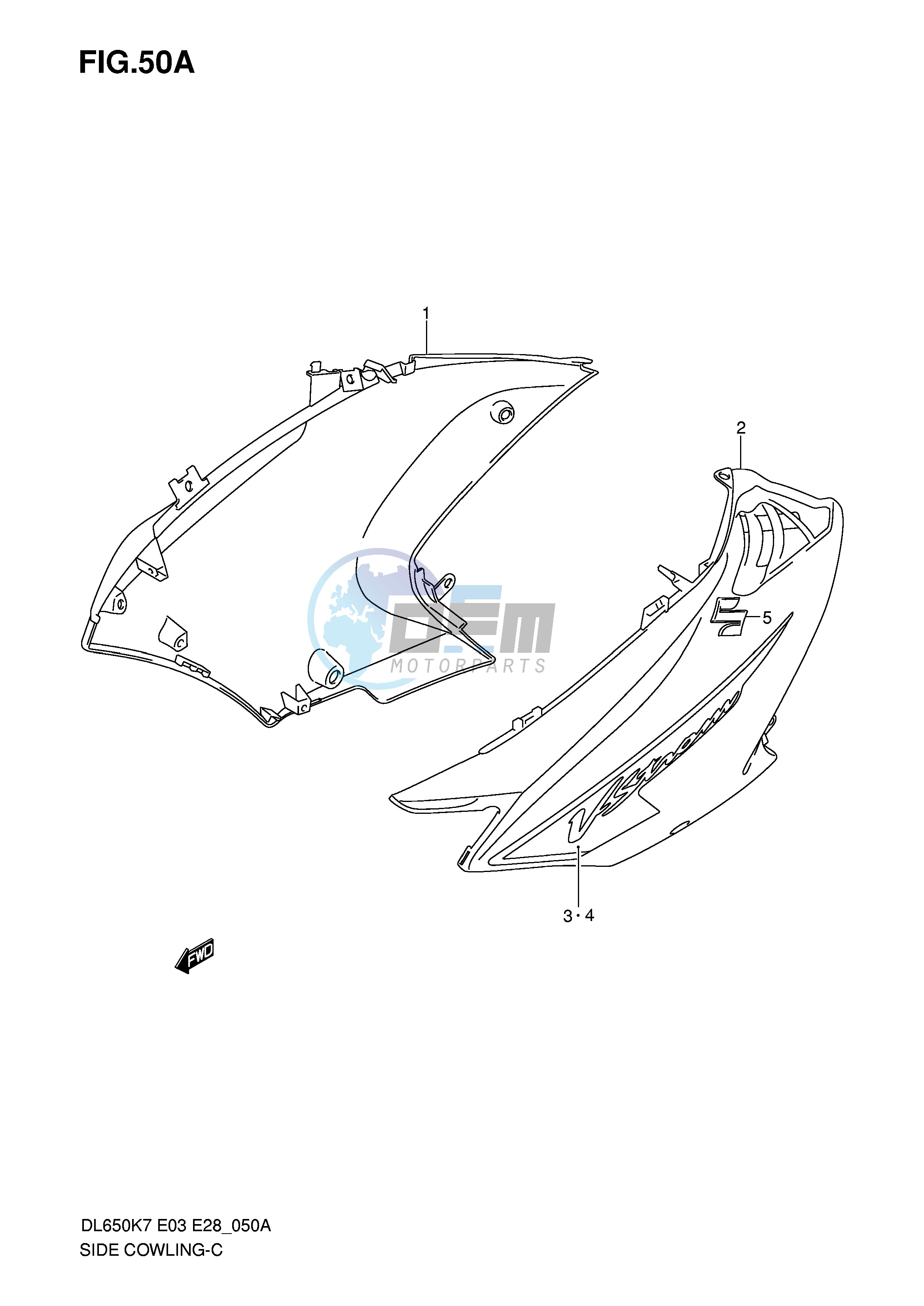 SIDE COWLING (MODEL K8)